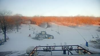 Weather camera view of Powder Ridge Ski Resort.