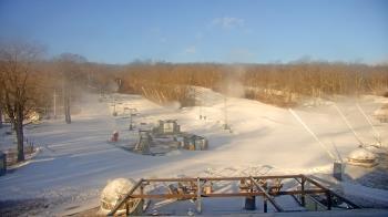 Weather camera view of Powder Ridge Ski Resort.
