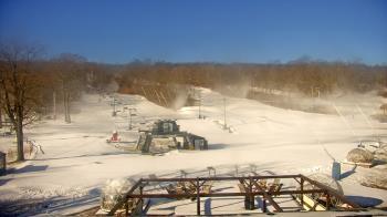 Weather camera view of Powder Ridge Ski Resort.