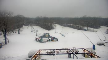 Weather camera view of Powder Ridge Ski Resort.
