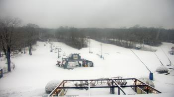 Weather camera view of Powder Ridge Ski Resort.
