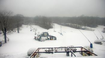 Weather camera view of Powder Ridge Ski Resort.