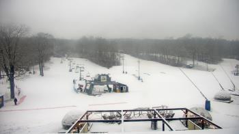 Weather camera view of Powder Ridge Ski Resort.