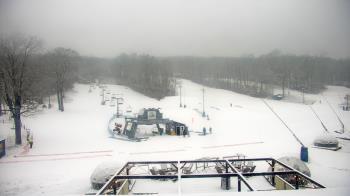 Weather camera view of Powder Ridge Ski Resort.