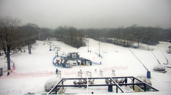 Weather camera view of Powder Ridge Ski Resort.