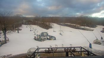Weather camera view of Powder Ridge Ski Resort.
