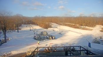 Weather camera view of Powder Ridge Ski Resort.