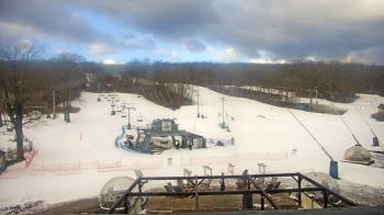 Weather camera view of Powder Ridge Ski Resort.