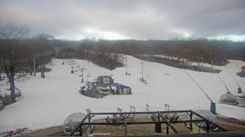 Weather camera view of Powder Ridge Ski Resort.
