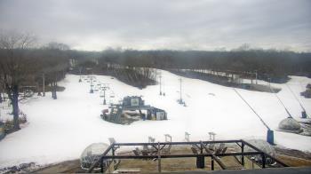 Weather camera view of Powder Ridge Ski Resort.