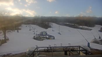 Weather camera view of Powder Ridge Ski Resort.