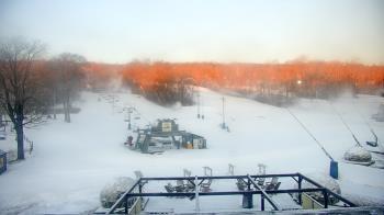 Weather camera view of Powder Ridge Ski Resort.