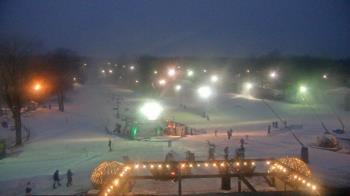 Weather camera view of Powder Ridge Ski Resort.