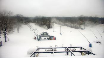 Weather camera view of Powder Ridge Ski Resort.