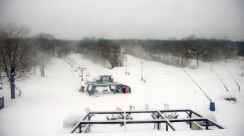 Weather camera view of Powder Ridge Ski Resort.