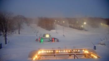 Weather camera view of Powder Ridge Ski Resort.