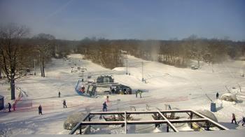 Weather camera view of Powder Ridge Ski Resort.