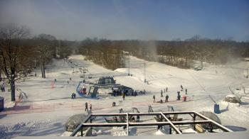 Weather camera view of Powder Ridge Ski Resort.
