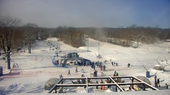 Weather camera view of Powder Ridge Ski Resort.