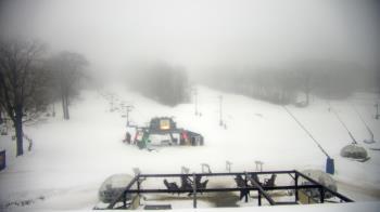 Weather camera view of Powder Ridge Ski Resort.