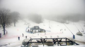 Weather camera view of Powder Ridge Ski Resort.