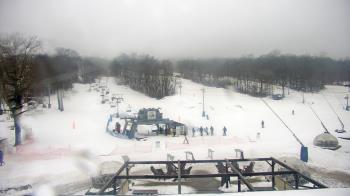 Weather camera view of Powder Ridge Ski Resort.