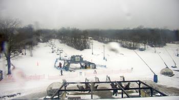 Weather camera view of Powder Ridge Ski Resort.