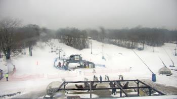 Weather camera view of Powder Ridge Ski Resort.