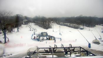 Weather camera view of Powder Ridge Ski Resort.