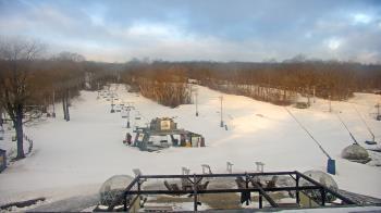 Weather camera view of Powder Ridge Ski Resort.