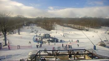 Weather camera view of Powder Ridge Ski Resort.