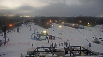 Weather camera view of Powder Ridge Ski Resort.