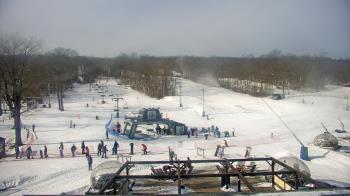 Weather camera view of Powder Ridge Ski Resort.