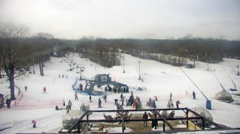 Weather camera view of Powder Ridge Ski Resort.