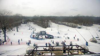 Weather camera view of Powder Ridge Ski Resort.