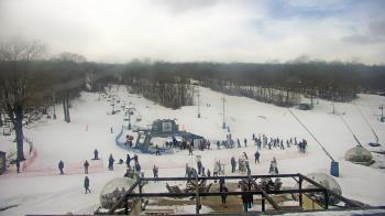 Weather camera view of Powder Ridge Ski Resort.