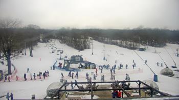Weather camera view of Powder Ridge Ski Resort.