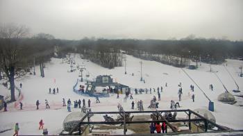 Weather camera view of Powder Ridge Ski Resort.
