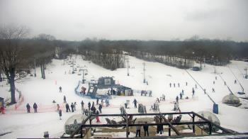Weather camera view of Powder Ridge Ski Resort.