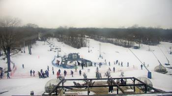 Weather camera view of Powder Ridge Ski Resort.