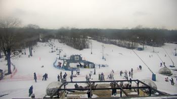 Weather camera view of Powder Ridge Ski Resort.