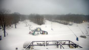 Weather camera view of Powder Ridge Ski Resort.