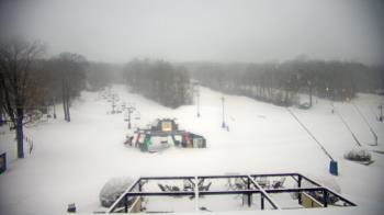 Weather camera view of Powder Ridge Ski Resort.