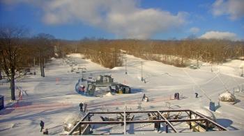 Weather camera view of Powder Ridge Ski Resort.