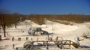 Weather camera view of Powder Ridge Ski Resort.