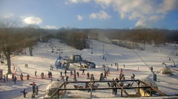 Weather camera view of Powder Ridge Ski Resort.