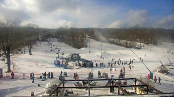 Weather camera view of Powder Ridge Ski Resort.