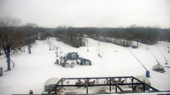 Weather camera view of Powder Ridge Ski Resort.