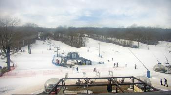 Weather camera view of Powder Ridge Ski Resort.