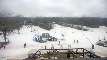 Weather camera view of Powder Ridge Ski Resort.